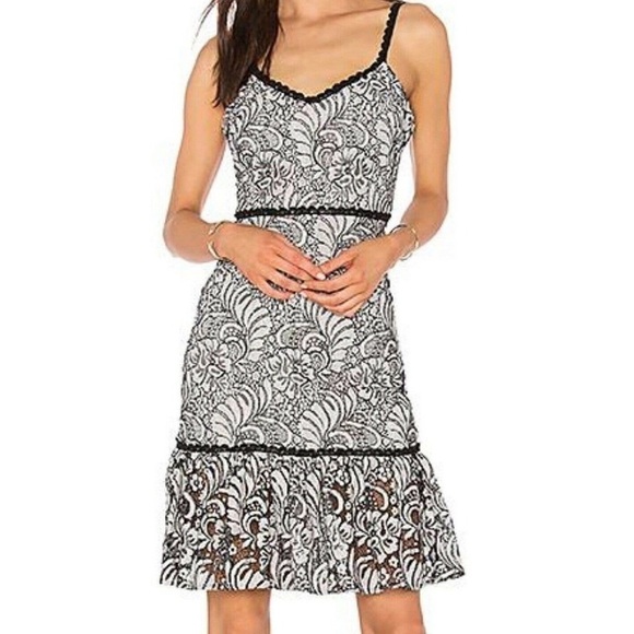 Devin ivory black Sue sleeveless Dress - Picture 1 of 13